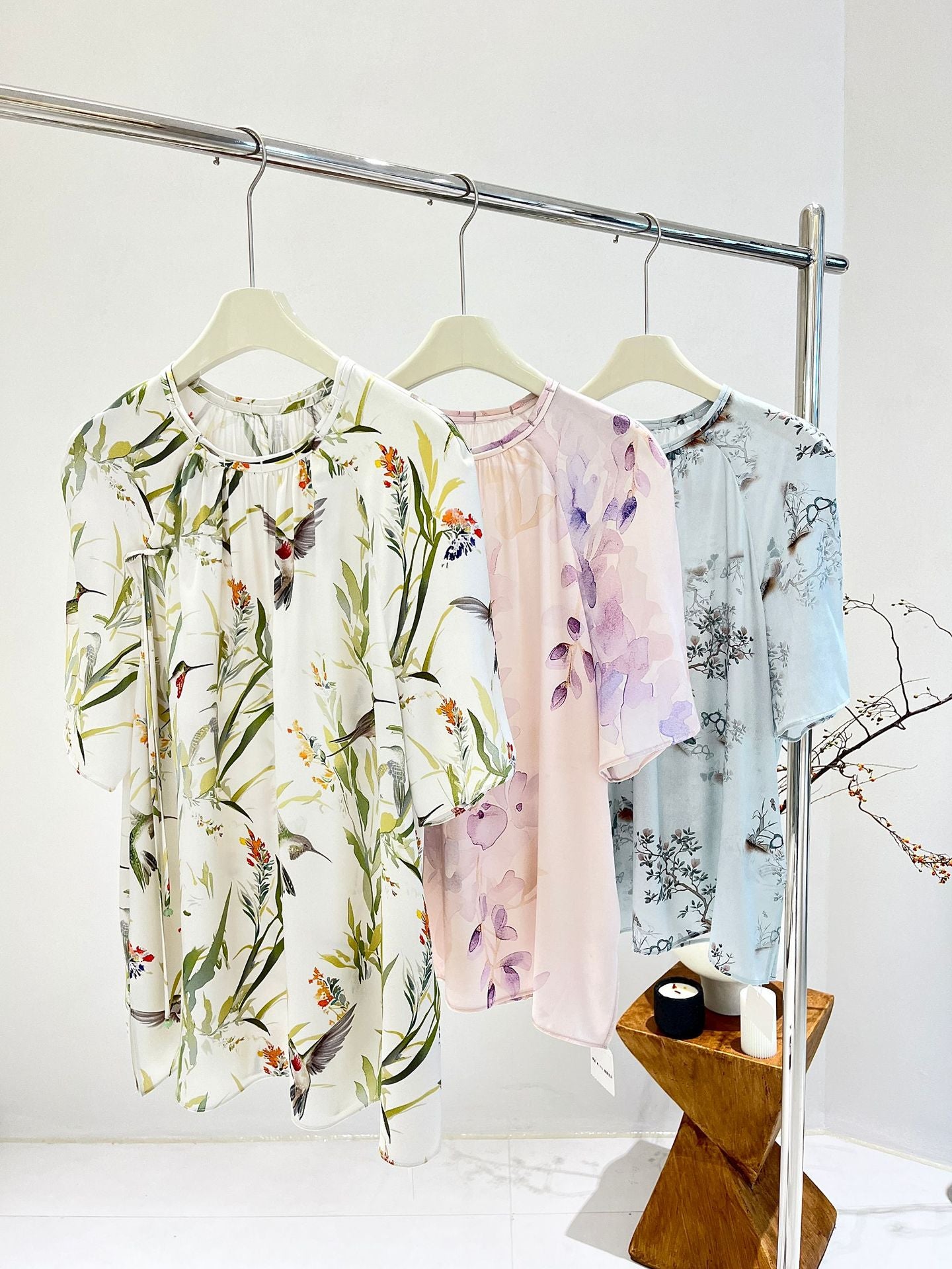 Loose-Fitting Breathable Satin Silk T-Shirt