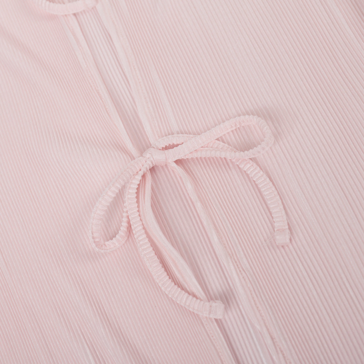 Elegant Flared-Sleeve Pleated Top