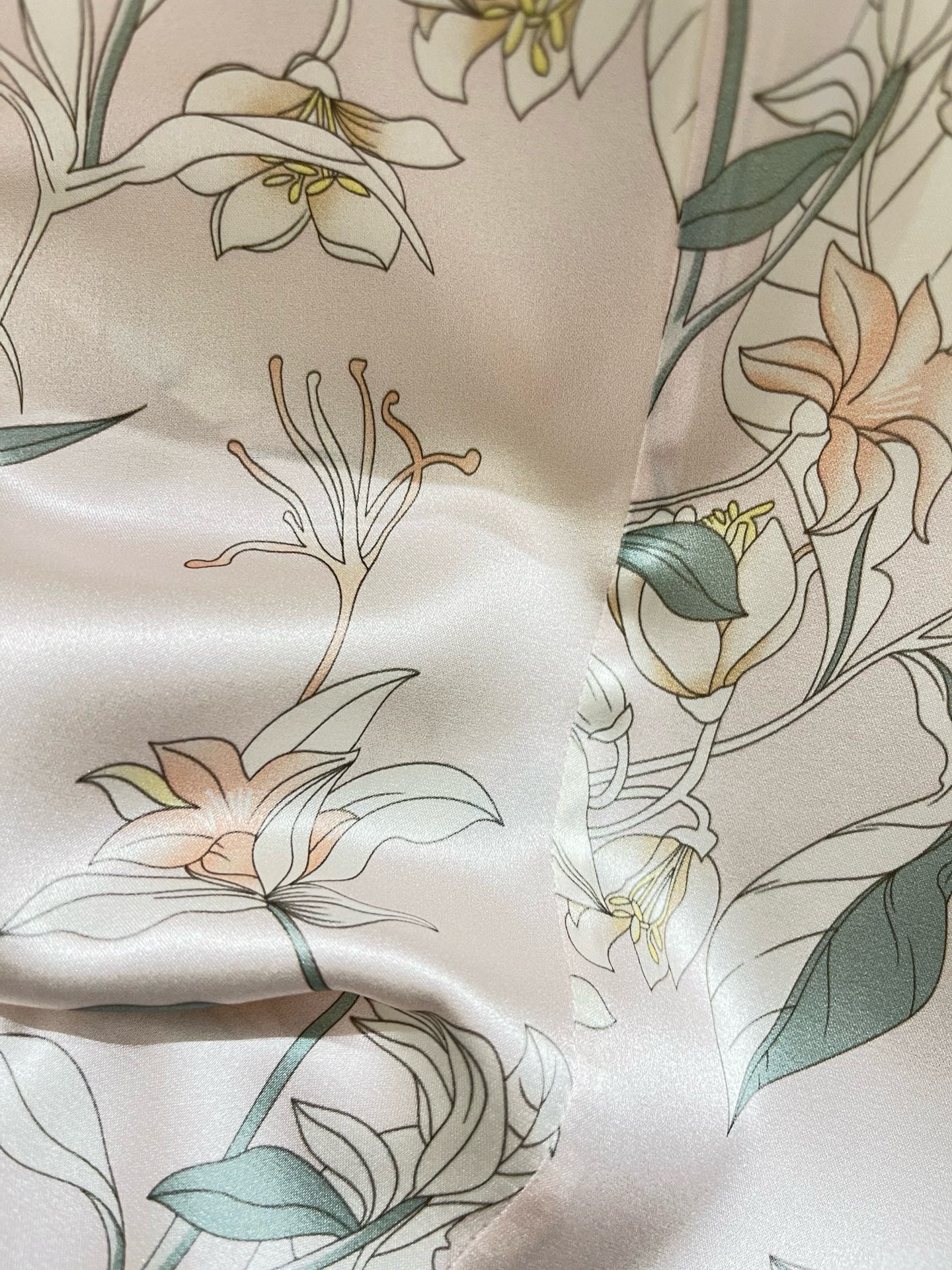 V-Neck Silk Printed Sleeveless Shirt