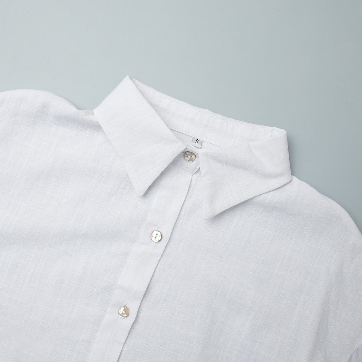 Versatile Solid Color Simple Loose Shirt