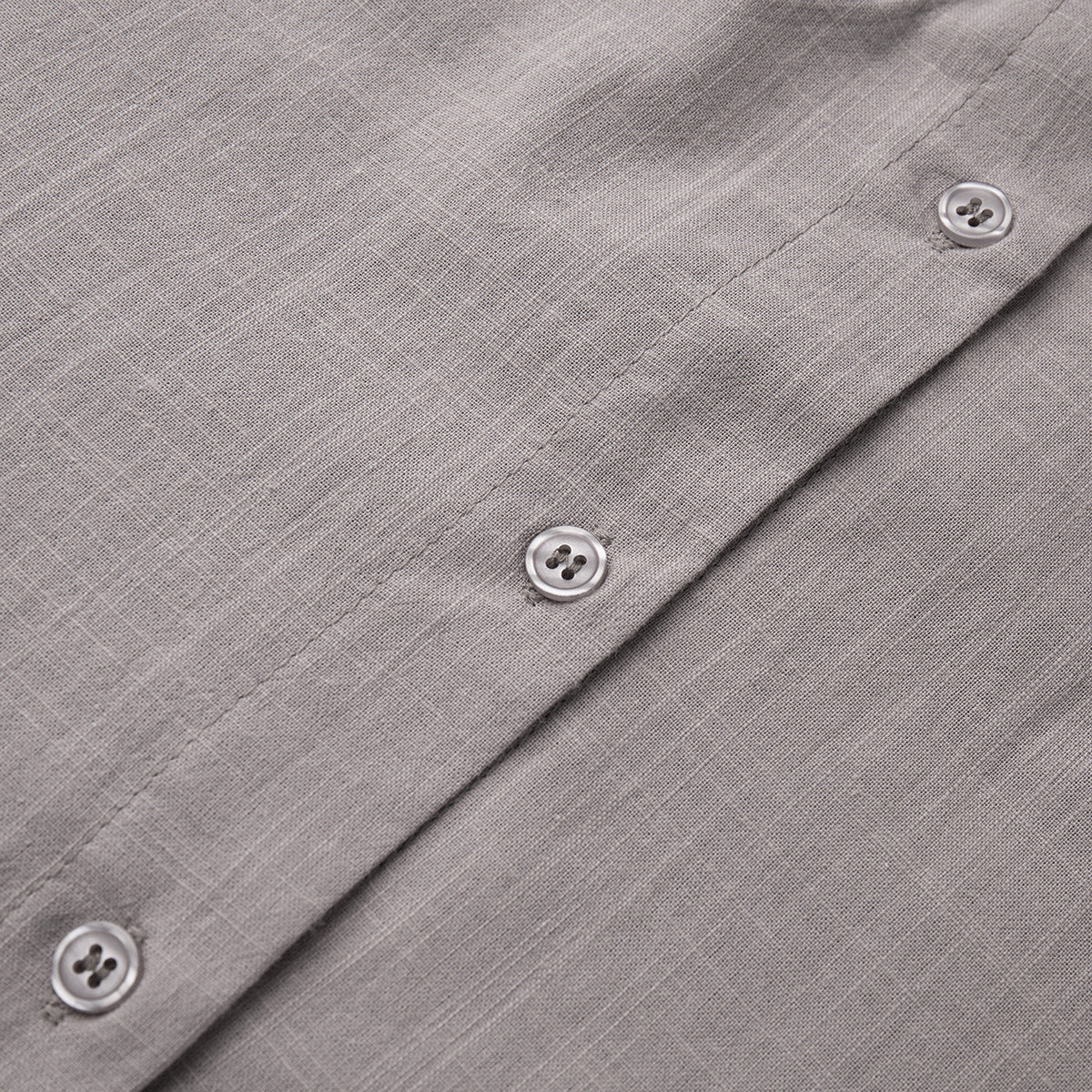 Simple Solid Color Cotton Casual Suit
