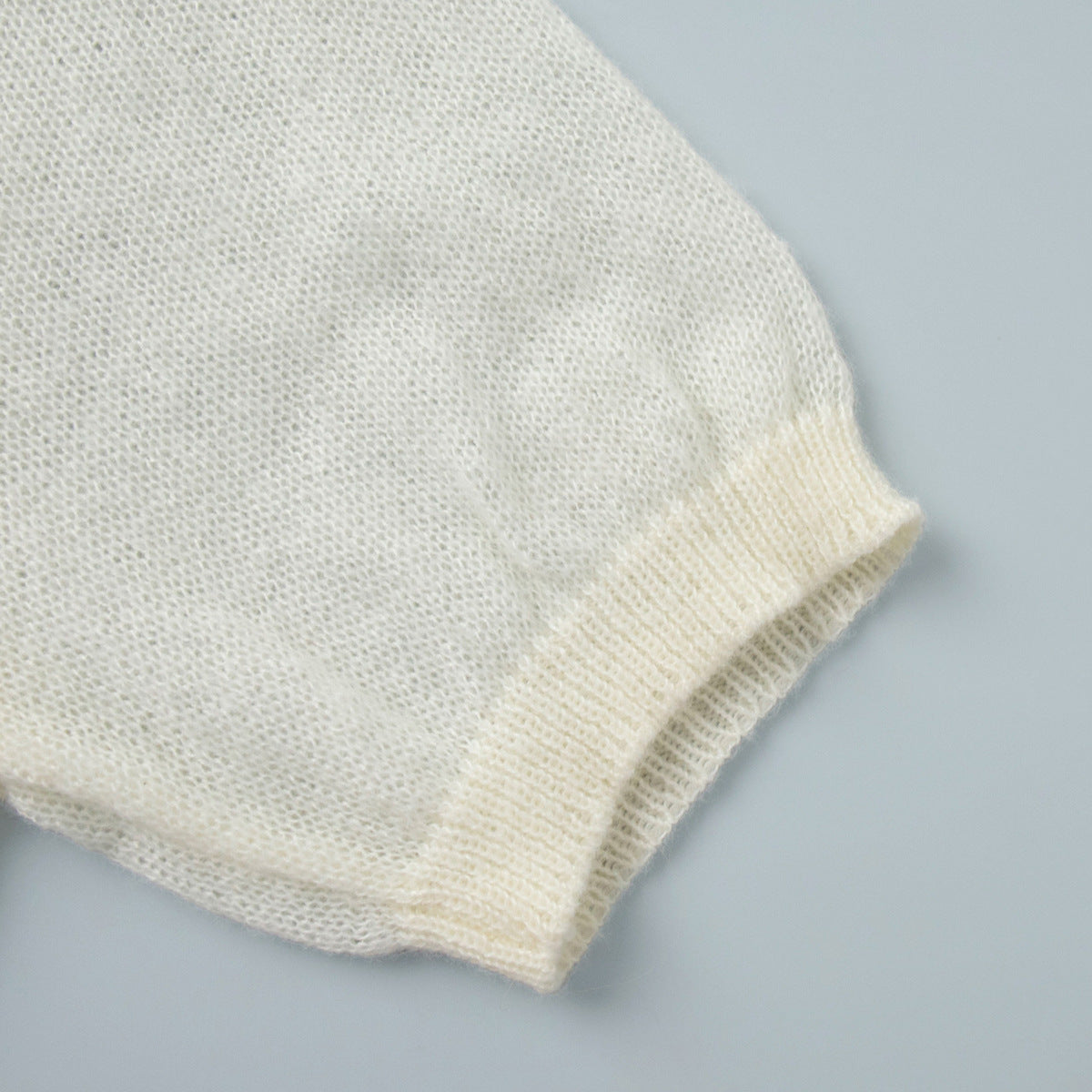 Puff Sleeve Knit Polo T-Shirt