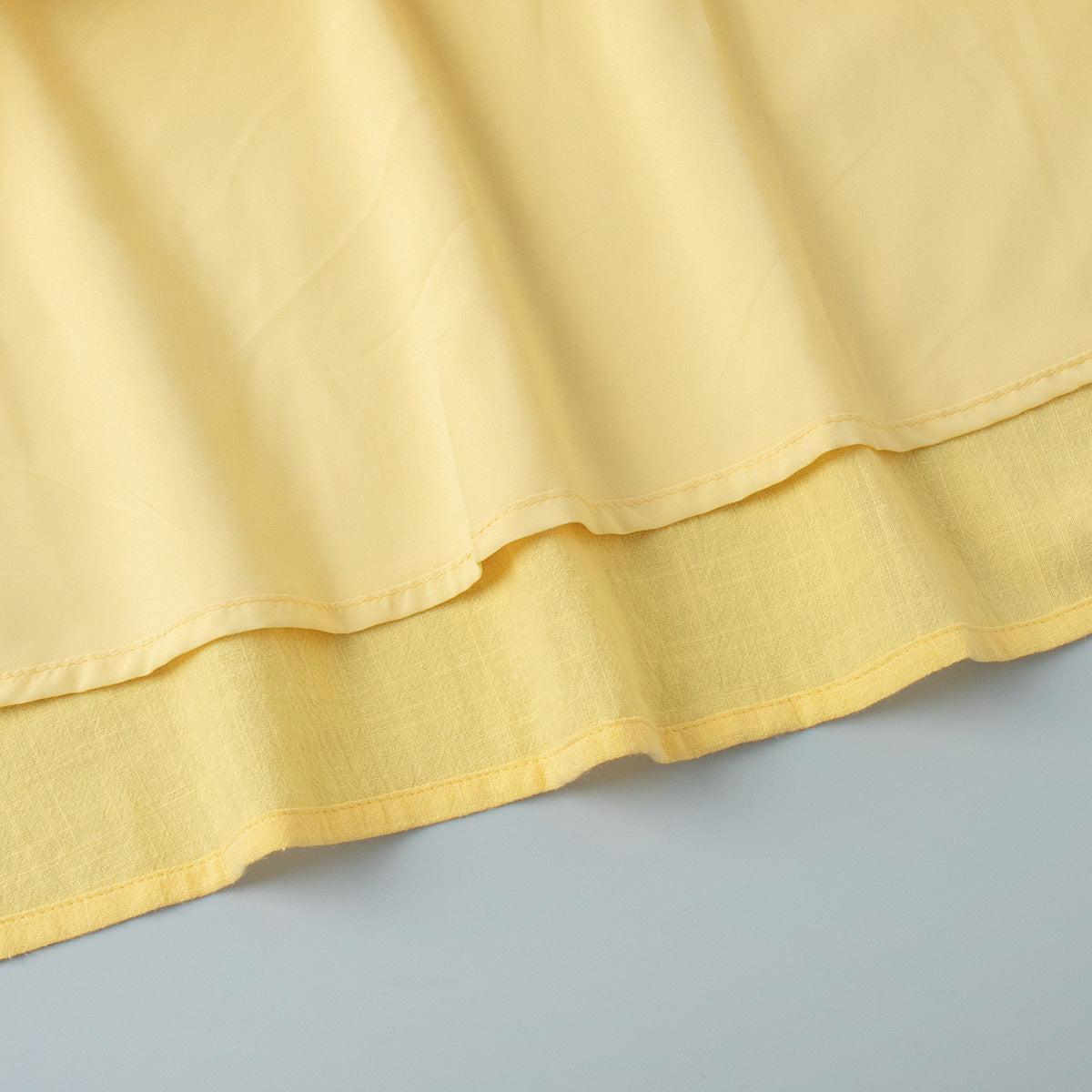 V-Neck Ruffled Short-Sleeved Skirt Set