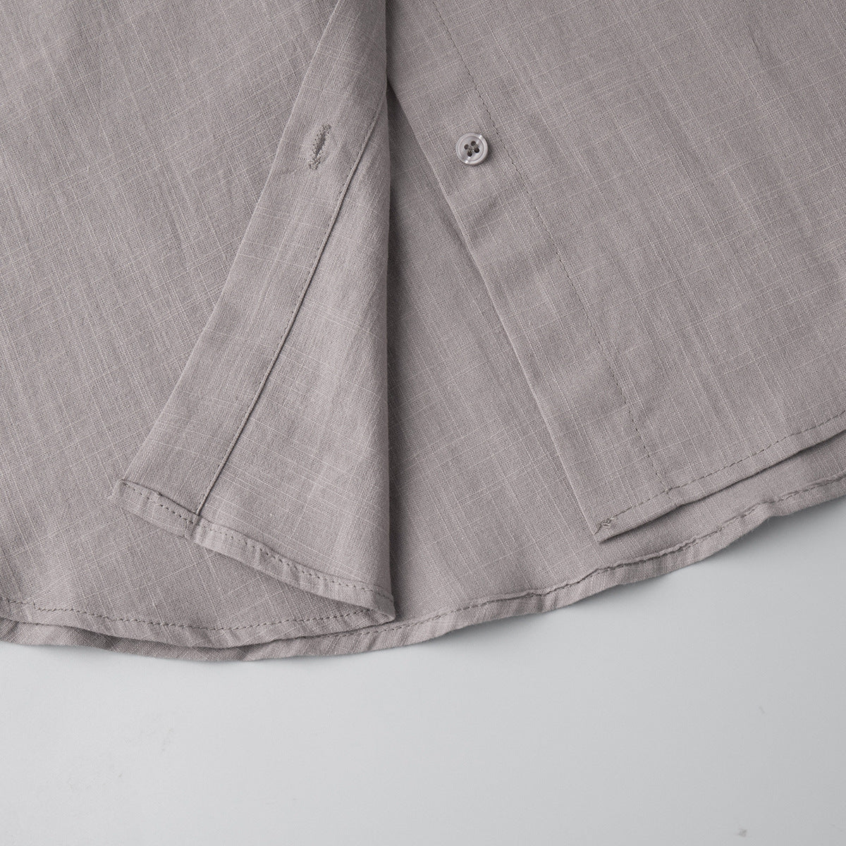 Simple Solid Color Cotton Casual Suit